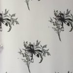 Black and white floral print