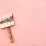 Bespoke blinds: Pink wall and paintbrush