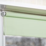 Green bespoke blinds - Blackout roller blinds